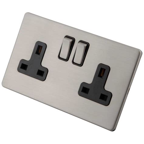 metal socket bracket|metal 2 gang sockets.